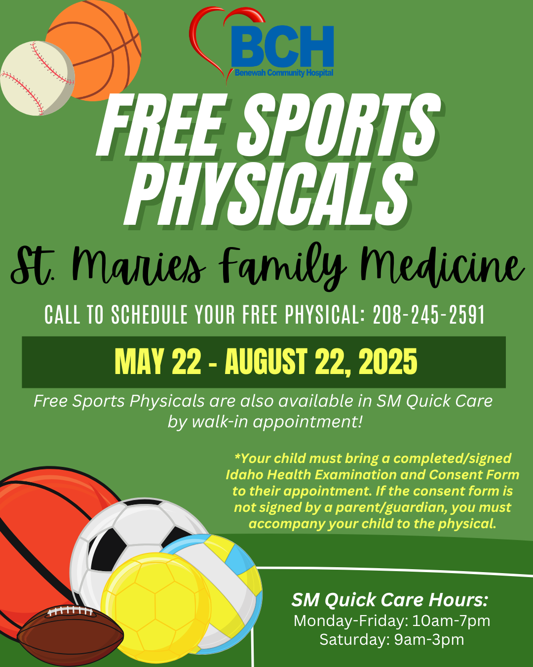 Free Sports Physicals